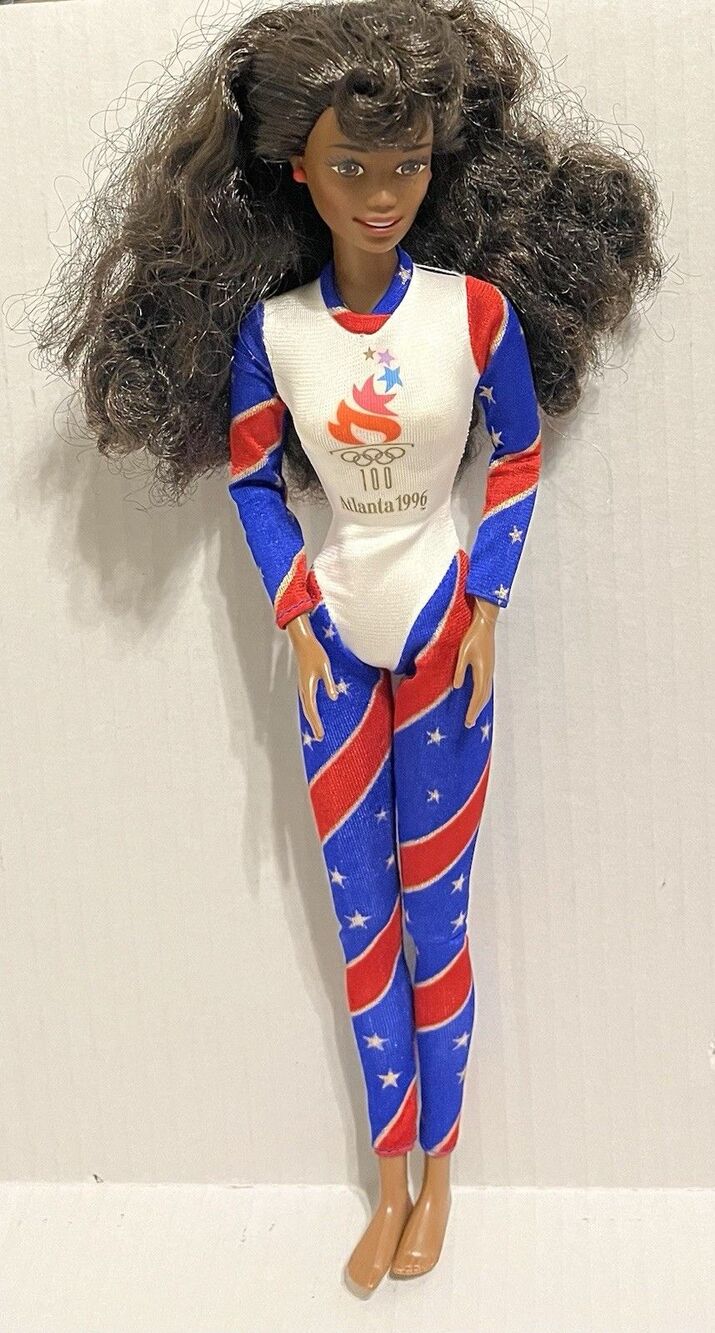 1993 Olympic Gymnast Barbie Doll AA Mattel African American Official Licensed